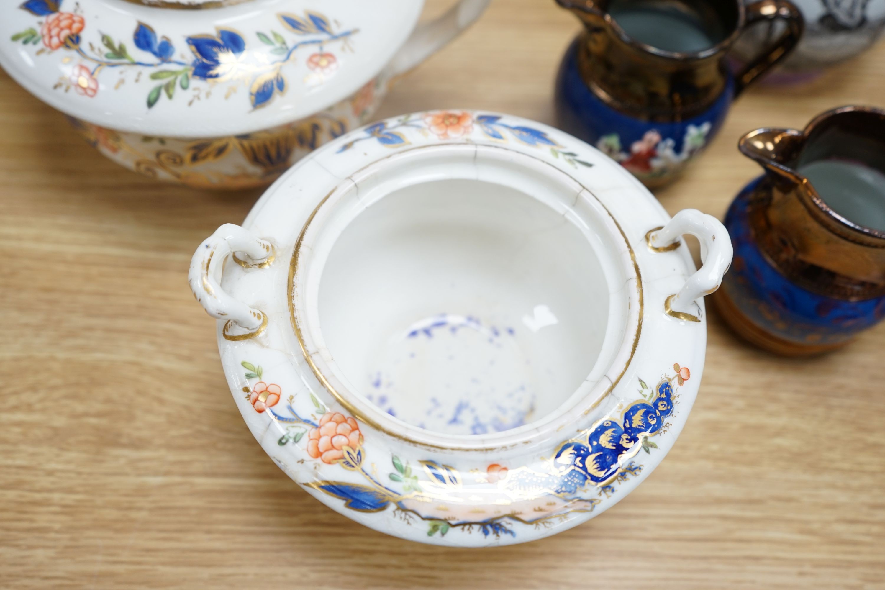A group of 19th century English ceramics to include